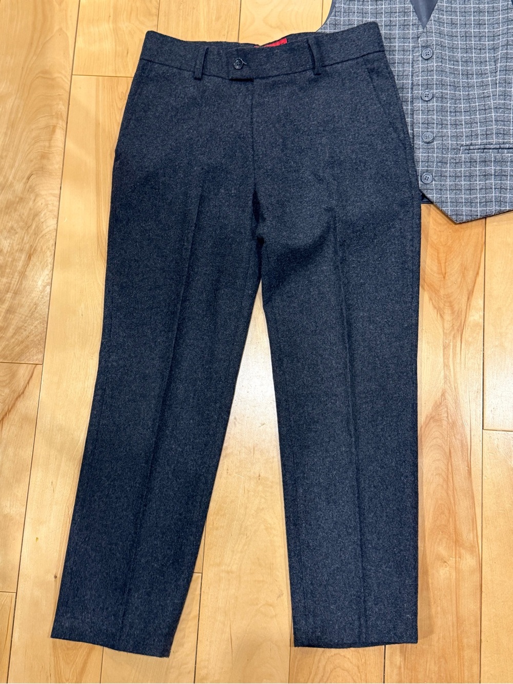 Boys Two-Piece Gray Vest & Trouser Set - Picture 2 of 6